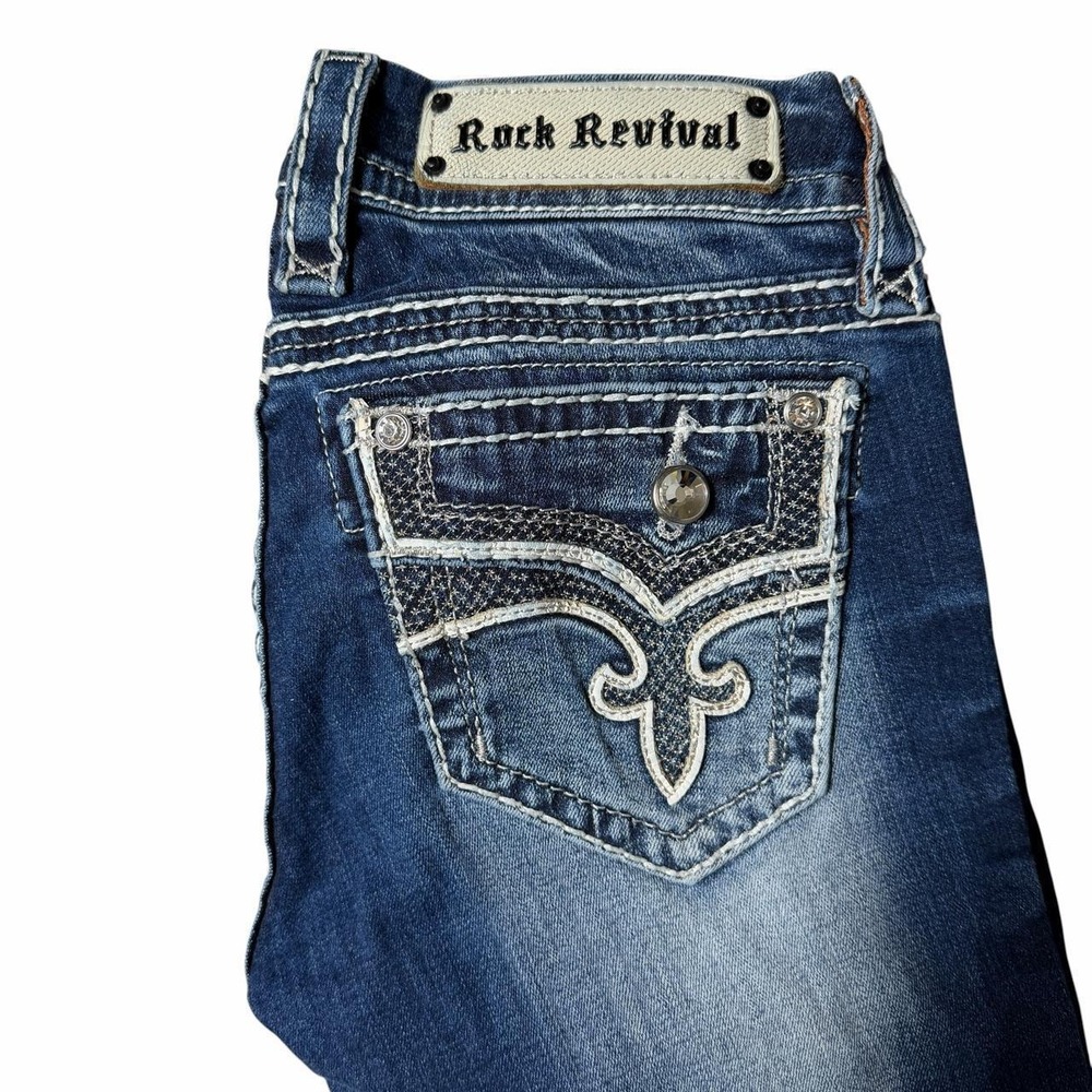 Rock Revival Eloisa Boot Jeans Size 26 Y2K Bootcut